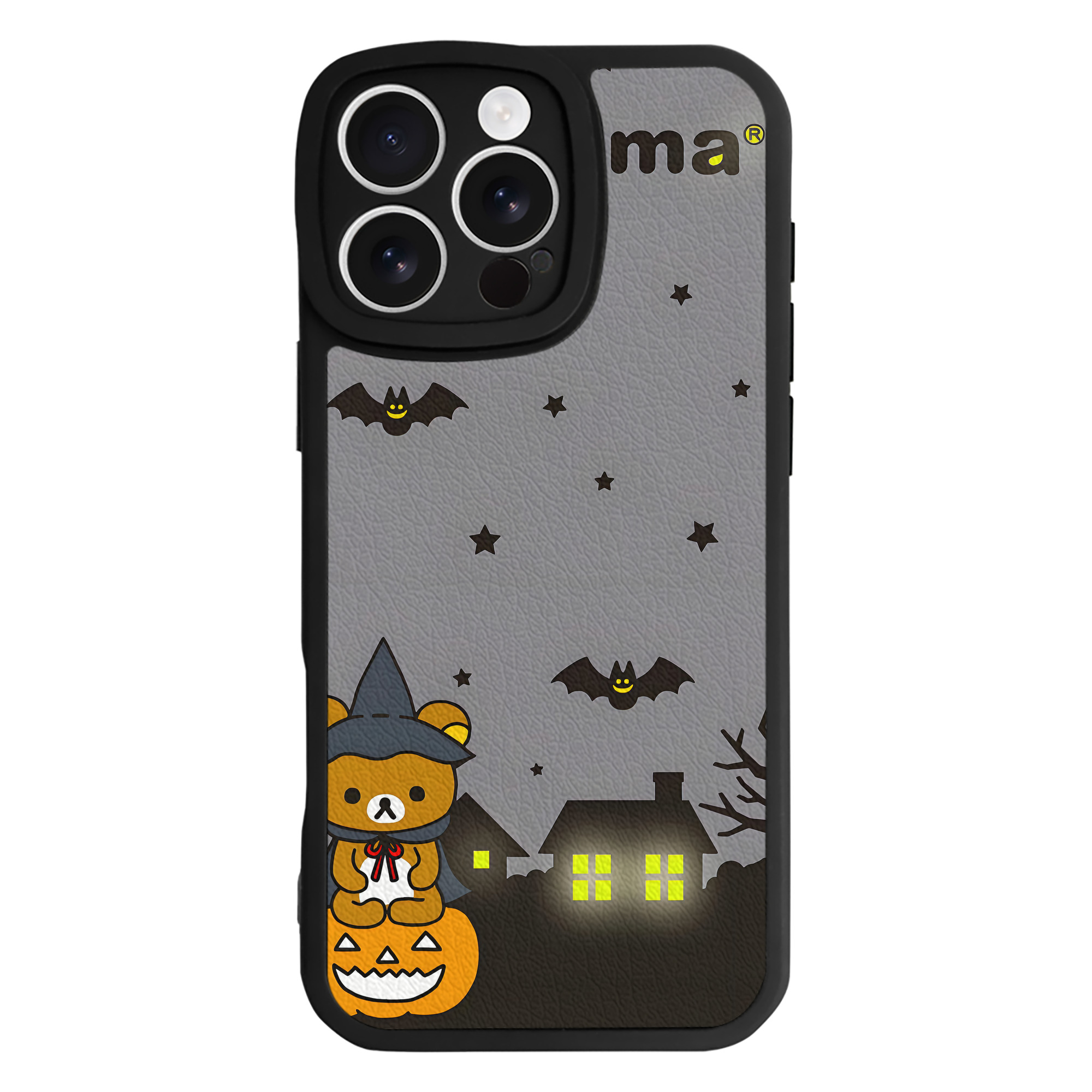 （画像用） リラックマ リラックマ キイロイトリ Rilakkuma Korilakkuma Kiiroitori 【iPhone 16シリーズ対応】シリコンスマホケース（レザー調） 材質：シリコン